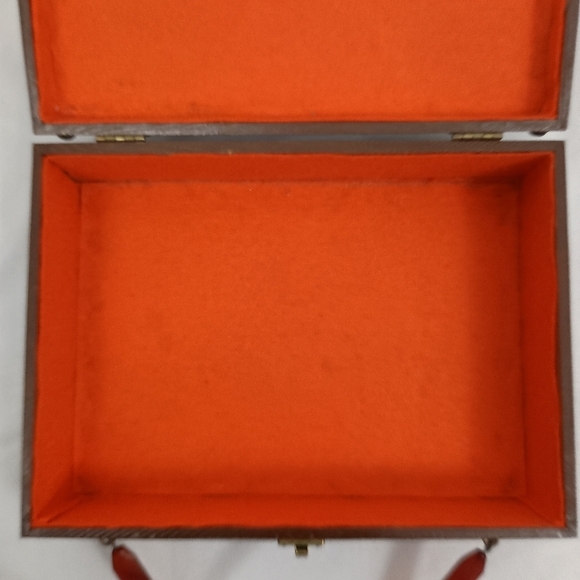 OOAK Vintage 70s Wooden Rooster and Butterfly Purse Enid Collins Style Hippie - Picture 8 of 11